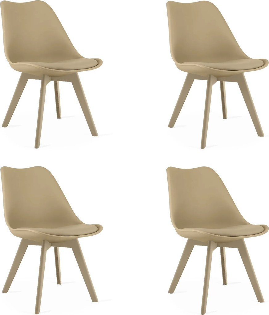 OFERTA Scaun bej BALI MARK cu picioare bej II. calitate