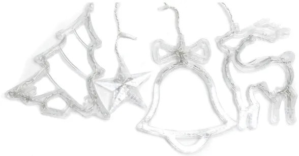 Aigostar - Guirlandă LED de exterior pentru Crăciun 120xLED/6W/230V/8 funcții 3x0,6m IP44 alb rece+telecomandă