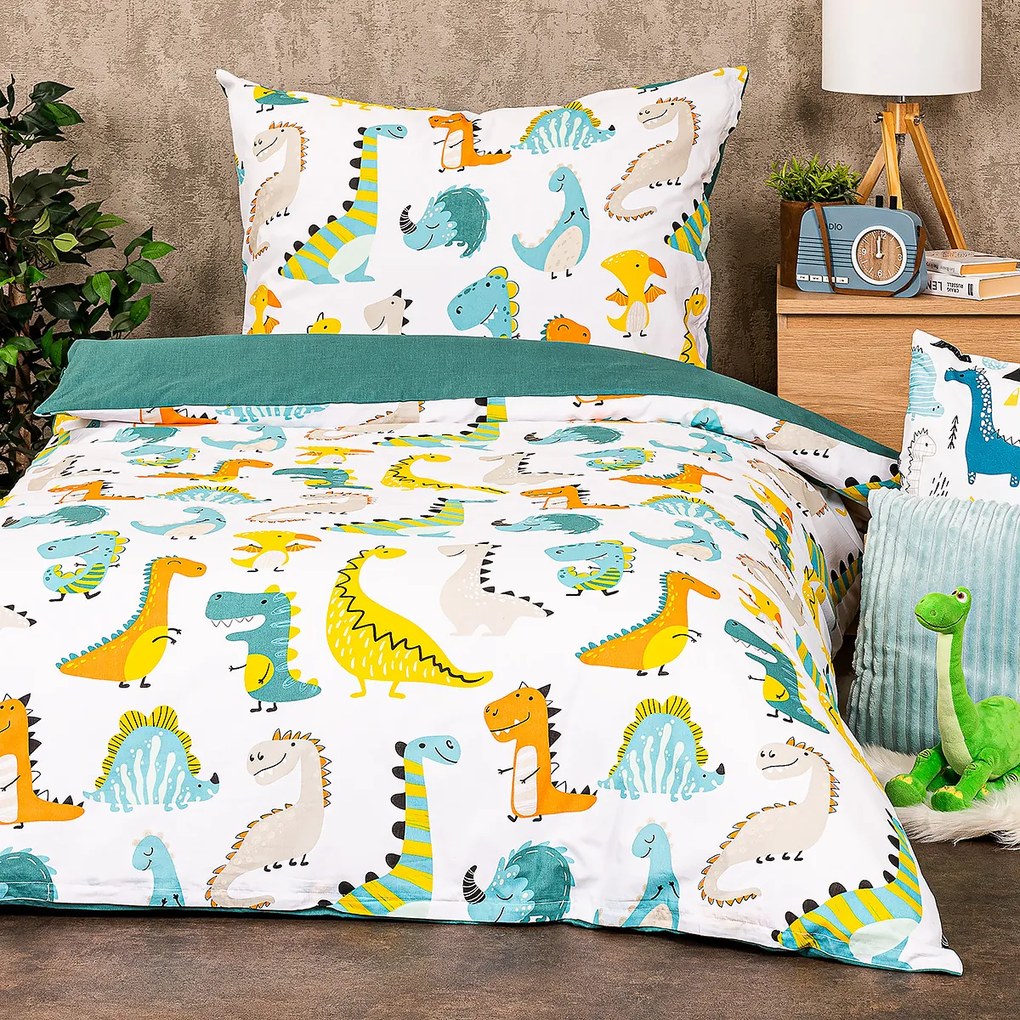 Lenjerie de pat pentru copii 4Home din bumbacLittle dino, 140 x 200 cm, 70 x 90 cm, 140 x 200 cm, 70 x 90 cm