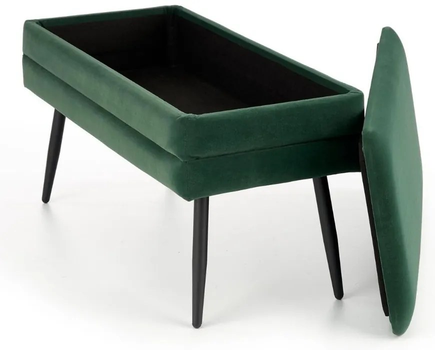 Scaun Velva 1, verde/negru