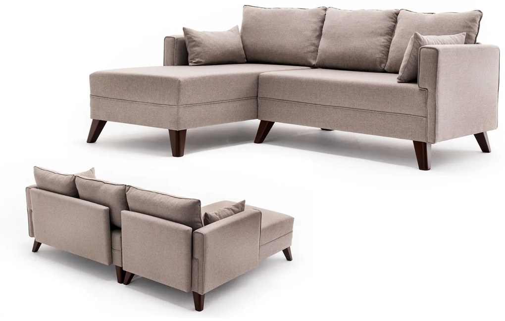 Canapea extensibilă de colț Bella Corner Sofa Left 2 - Cream