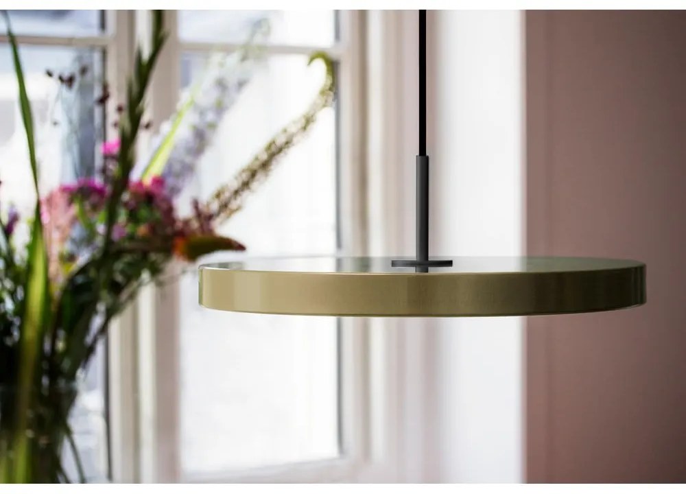 Lustră maro deschis LED cu abajur din metal ø 43 cm Asteria Medium – UMAGE