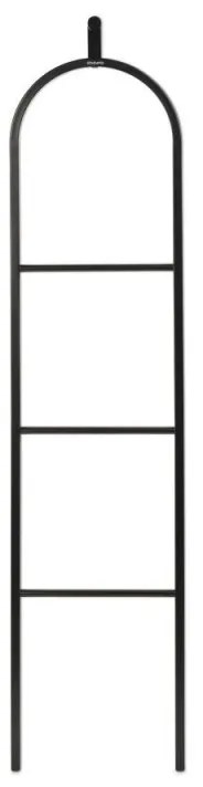 Suport multifunctional pentru haine Brabantia Linn 1008927, 3 tije, Parte ovala pentru sacou, Rezistent la coroziune, Negru