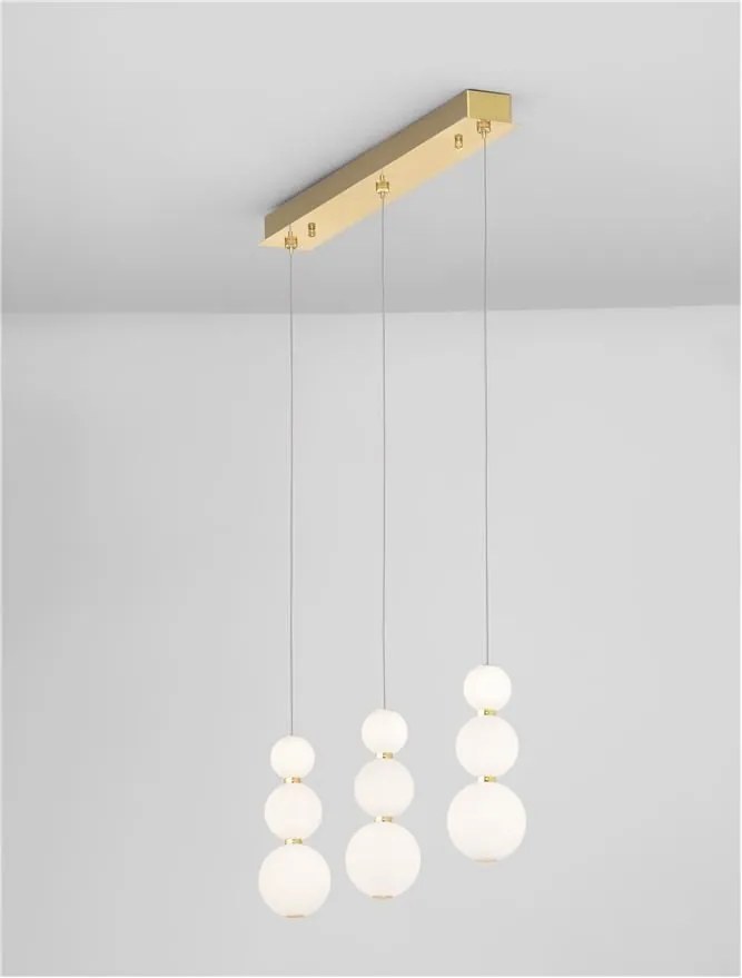 Lustra dimabila moderna cu 3 pendule LED FLEA