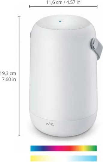 WiZ - Lampă portabilă LED RGBW reglabilă MOBILE LED/13,5W/5V Wi-Fi