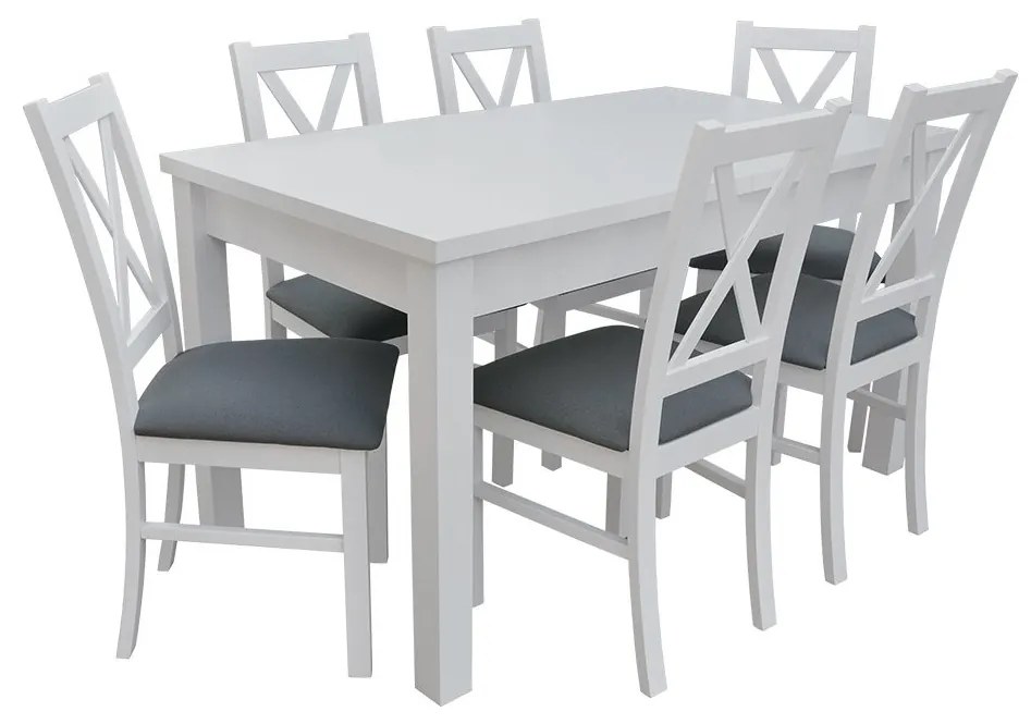 Set de sufragerie pentru 6 persoane Fern (Alb) (Granada 2725). 1058642