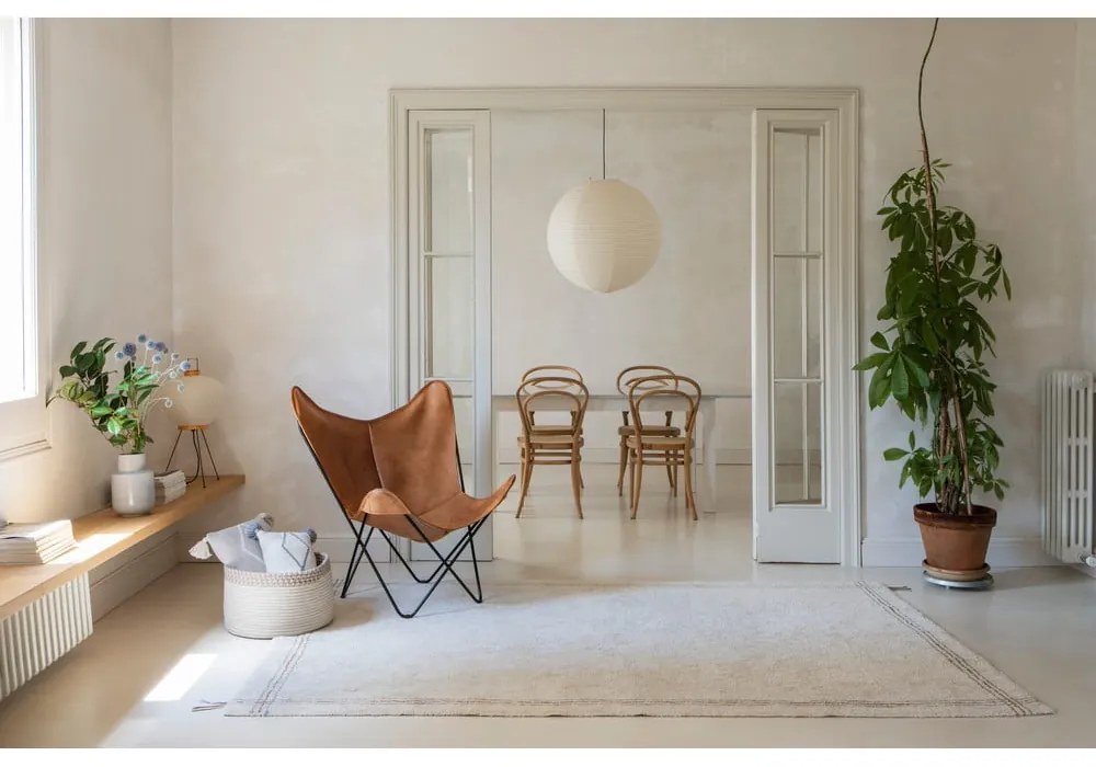 Covor crem lavabil/țesut manual din bumbac 170x240 cm Cuisine Natural – Lorena Canals