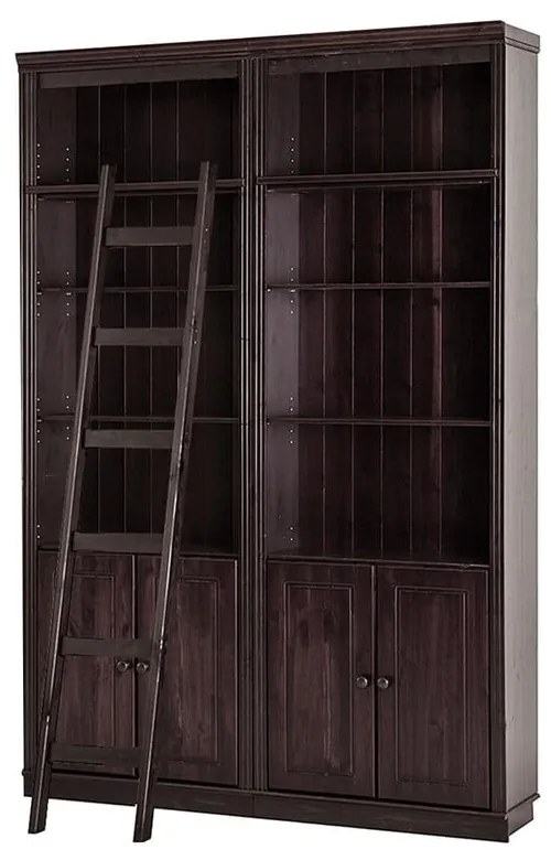Bibliotecă maro din lemn de pin 148x223 cm Anita – Støraa