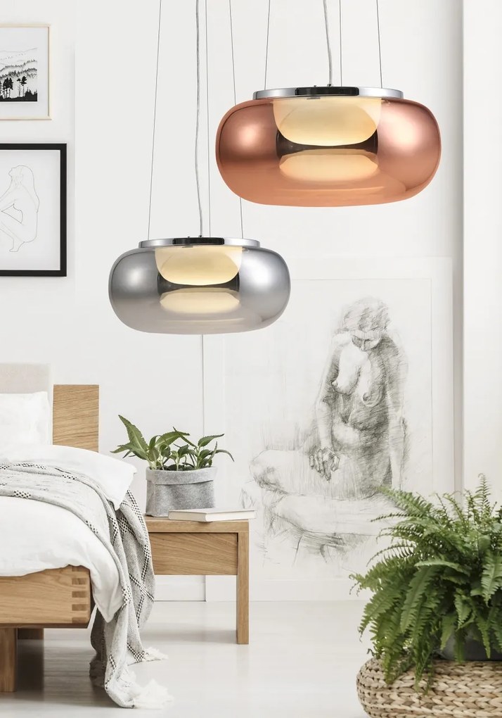 Lustra LED design modern 42cm Galactic copper ZZ AZ3161