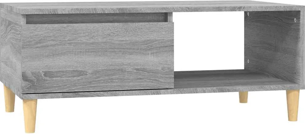 vidaXL Măsuță de cafea, gri sonoma, 90x50x36,5 cm, lemn prelucrat
