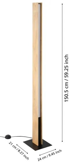 Lampadar LED RGBW dimabil Eglo 900392 ANCHORENA-Z LED/35W/230V