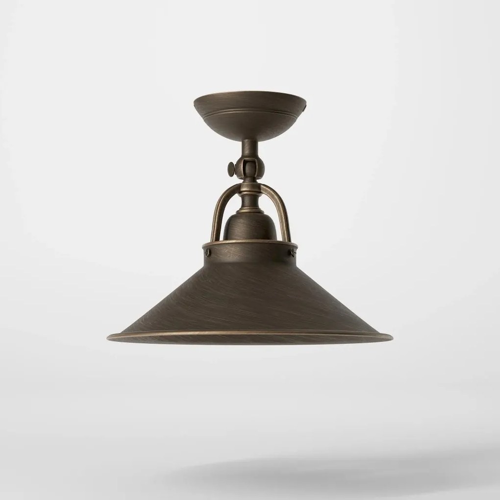 Plafoniera stil industrial din alama personalizabila Alice 25cm