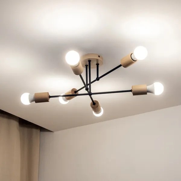 Lustră aplicată CAMBRIDGE 6xE27/15W/230V, pin