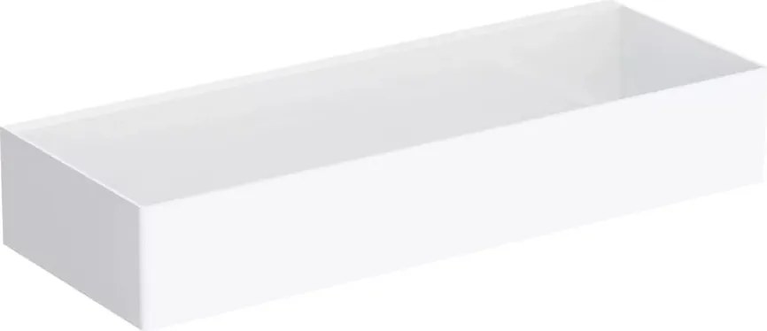 Etajera otel inoxidabil Omnires Uni 30 cm finisaj alb mat