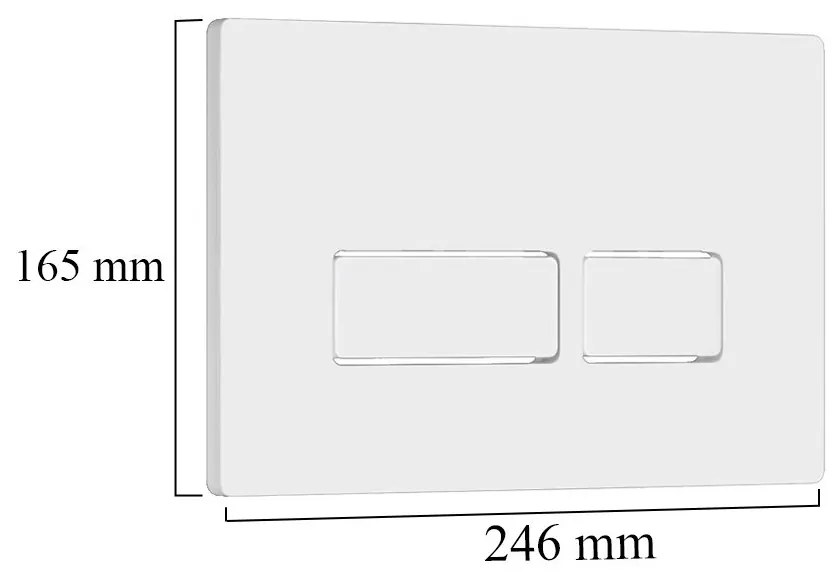 Set rezervor WC montat pe perete Roya Doris 21W