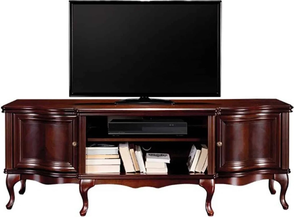 Comodă TV lemn masiv Weston I, 144,6 × 52 × 80 cm