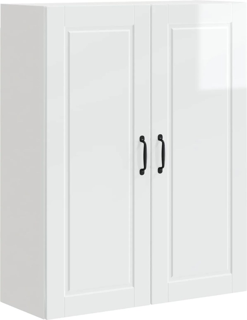 vidaXL Dulap de bucătărie Alb lucios 80 x 31 x 100 cm Lemn compozit