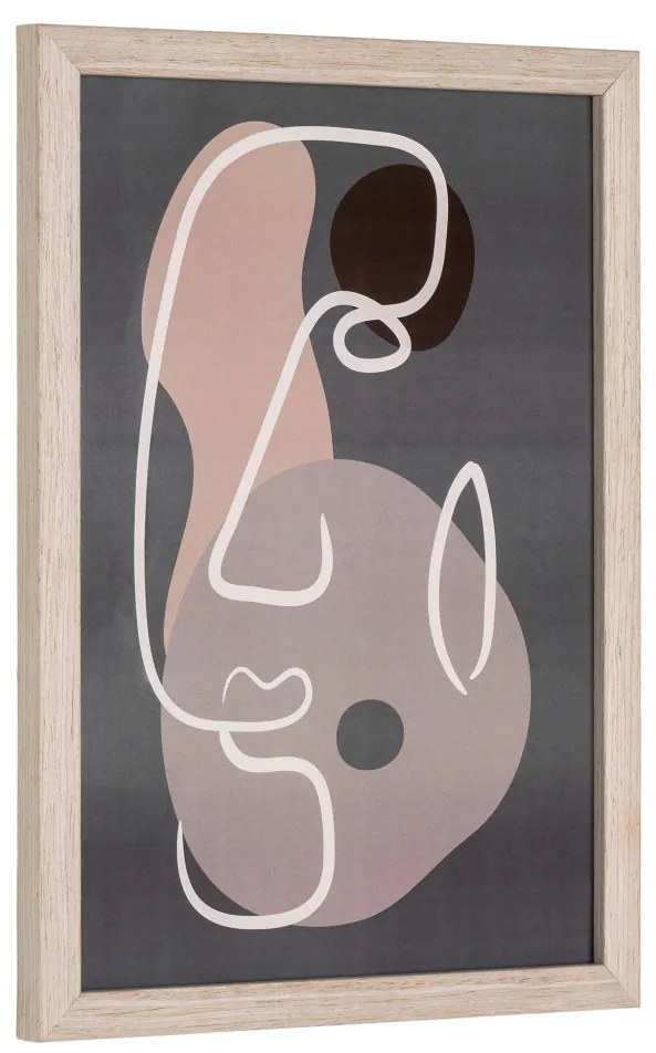 Set de artă de perete Madison, natural, 3 piese