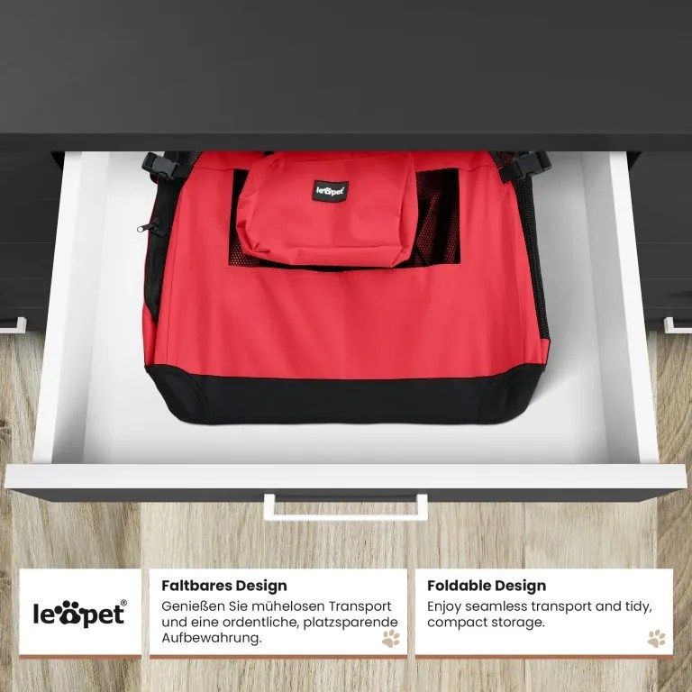 Leopet Cutie de transport pentru câini S, 49,5 x 34,5 x 35 c
