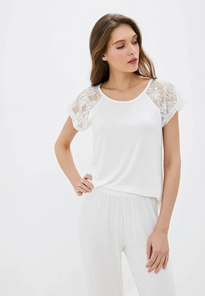 Pijamale femei SUSANA din bambus XL Albastru deschis / Light blue