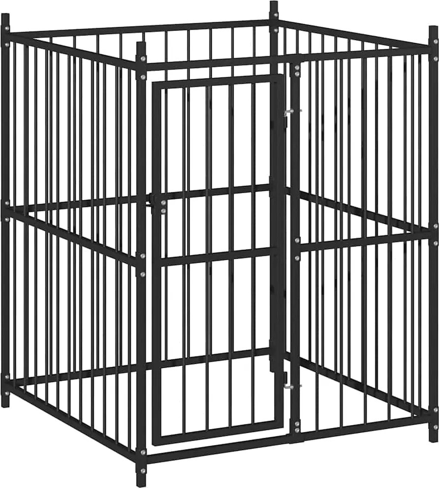 vidaXL Padoc pentru câini de exterior, 120 x 120 x 150 cm