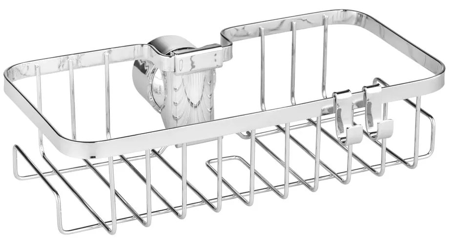 Raft pentru baie argintiu autoadeziv din oțel inoxidabil Floresta – Wenko