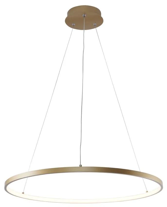 Lustra LED moderna design circular BRENO auriu 60cm