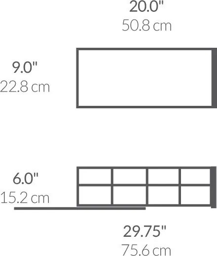 Raft suplimentar din oțel – simplehuman