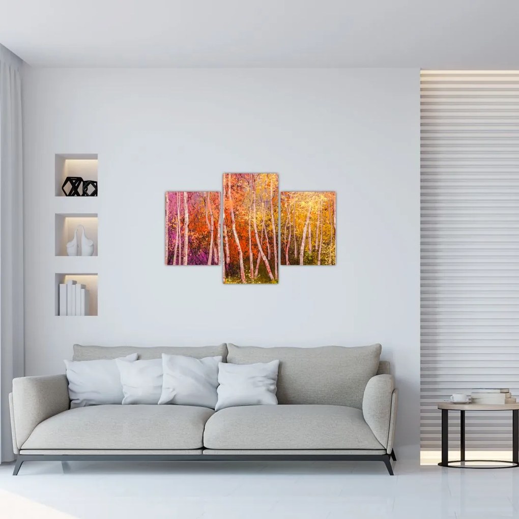 Tablou - Pădurea colorată (90x60 cm)