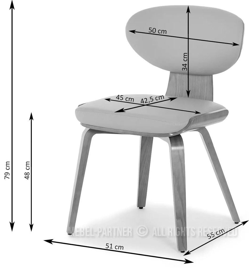 Scaun Juliana (bej + stejar). Promo -14%. 1111085