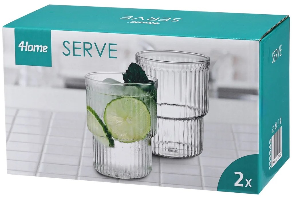 Set pahare 4Home Serve, 350 ml, 2 buc.