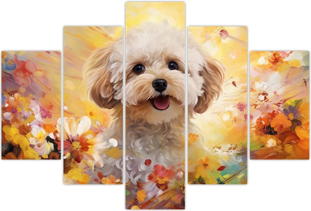 Tablou - Câine fericit (150x105 cm)