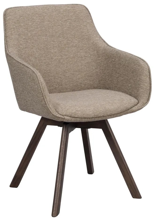 Set de scaune de sufragerie bej 2 buc. tapițat Alison – Rowico