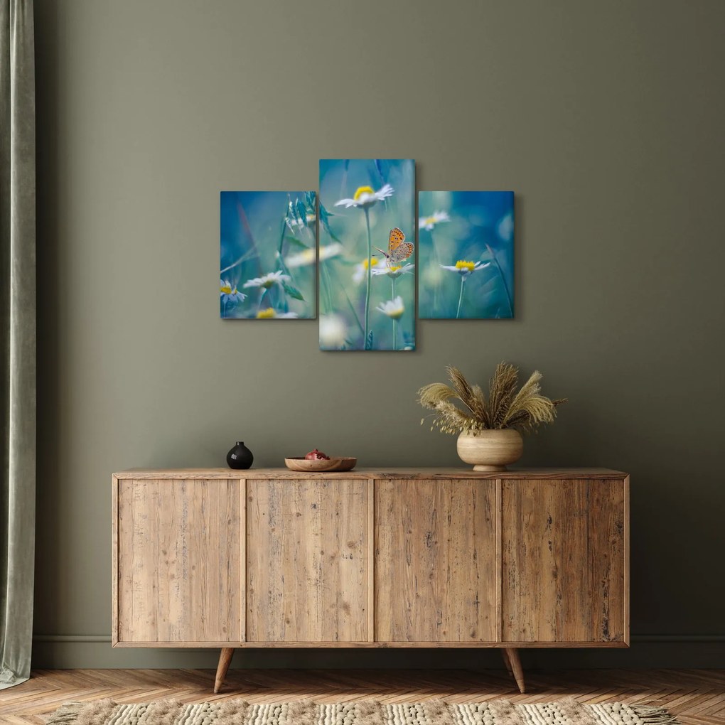 Tablou - Fluture pe margaretă (90x60 cm)