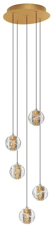 Lustra cu 5 pendule LED design modern LICIO