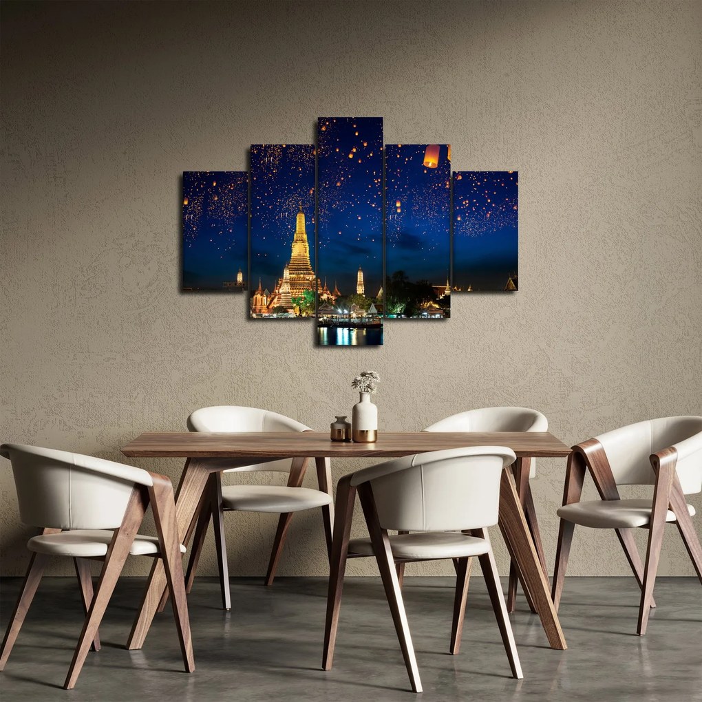 Tablou - Lampioane norocului, Bangkok (150x105 cm)