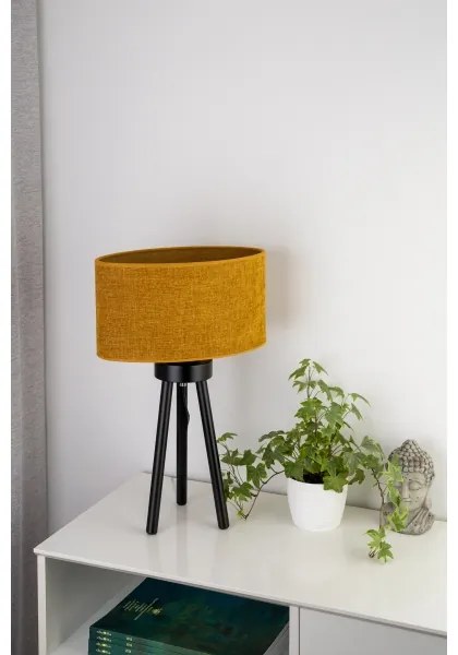 Lampă de masă Duolla OVAL 1xE27/15W/230V d. 30 cm maro