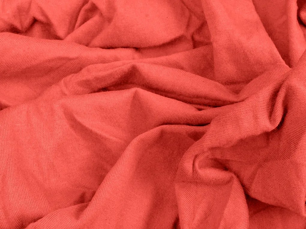 Cearsaf Jersey EXCLUSIVE portocaliu 140 x 200 cm