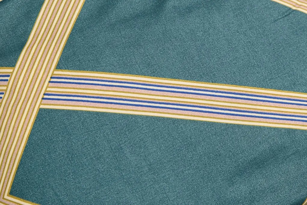 Lenjerie de pat din bumbac verde GAITAN + husa de perna 40 x 50 cm gratuit