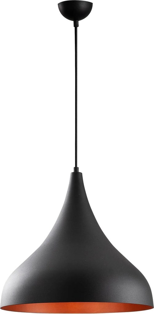 Lustra BERCESTE N-1390, negru, metal, 41x133 cm