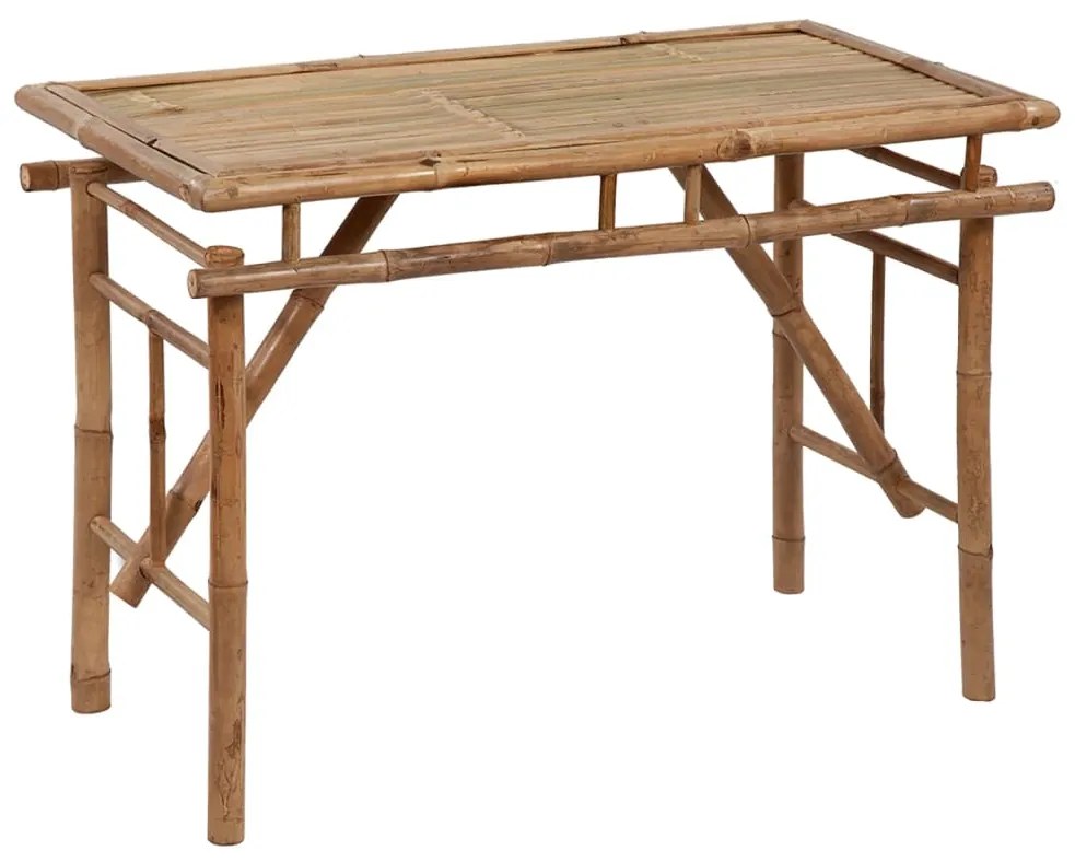 vidaXL Masă de grădină pliabilă, 115x50x75 cm, bambus