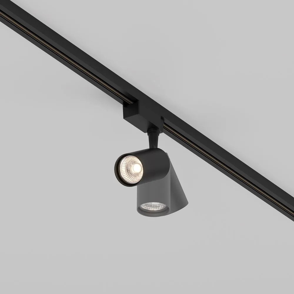Spot LED, accesoriu pentru sinele monofazate Unity, Vuoro negru
