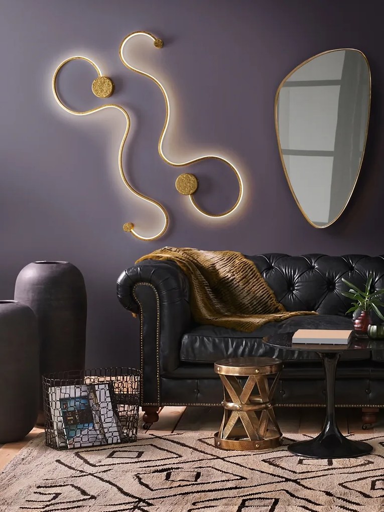 Aplica de perete LED design modern decorativ Grafos auriu SV-227032