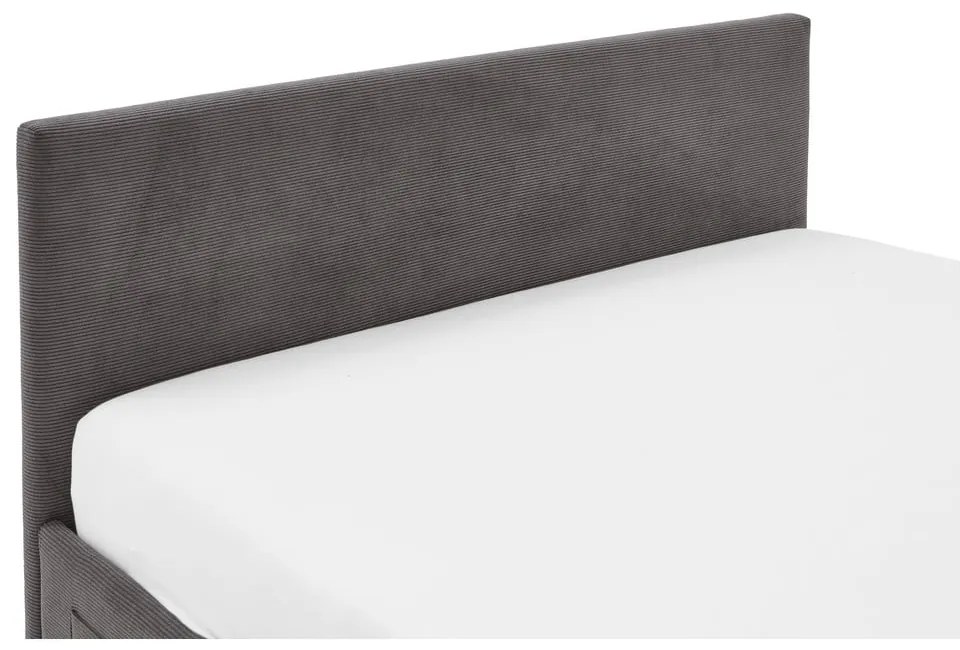 Pat pentru copii gri antracit tapițat fără somieră 140x200 cm Cool – Meise Möbel