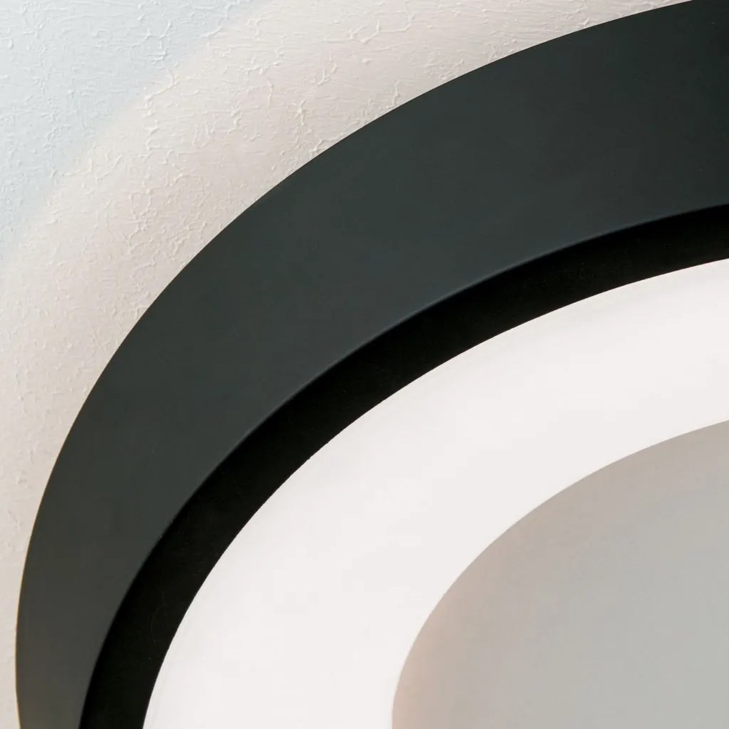 Plafoniera LED design circular LOOK negru
