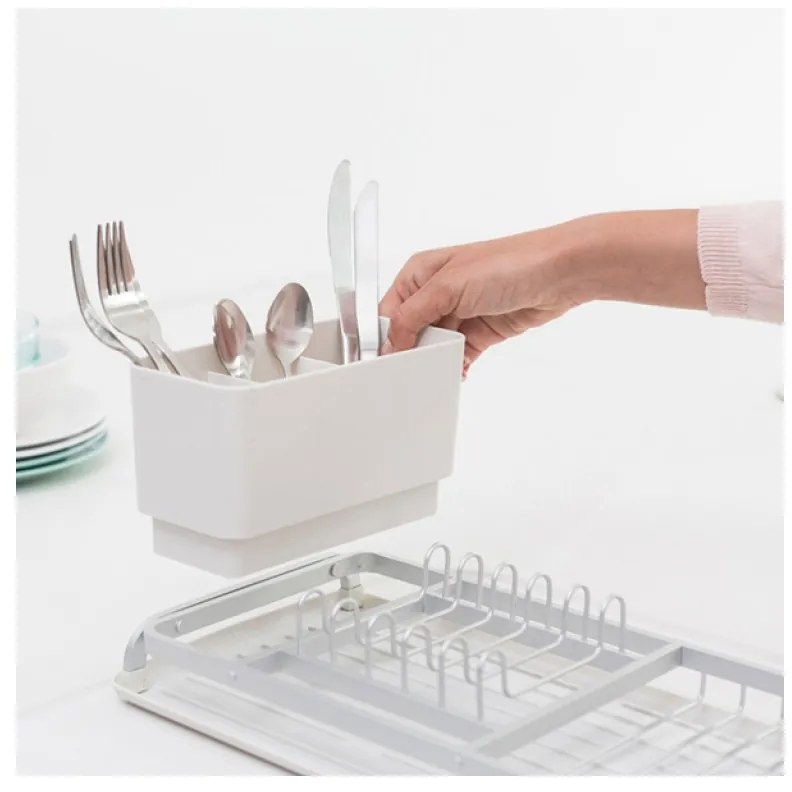 Brabantia Sinkside 1000203, Tavă de scurgere, Suport pentru ustensile, Gri deschis