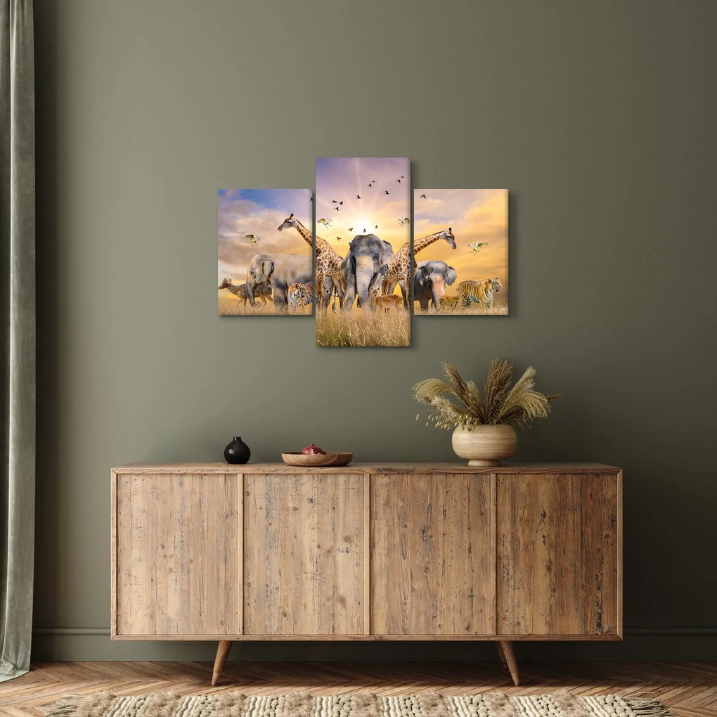 Tablou - Animae din Africa (90x60 cm)