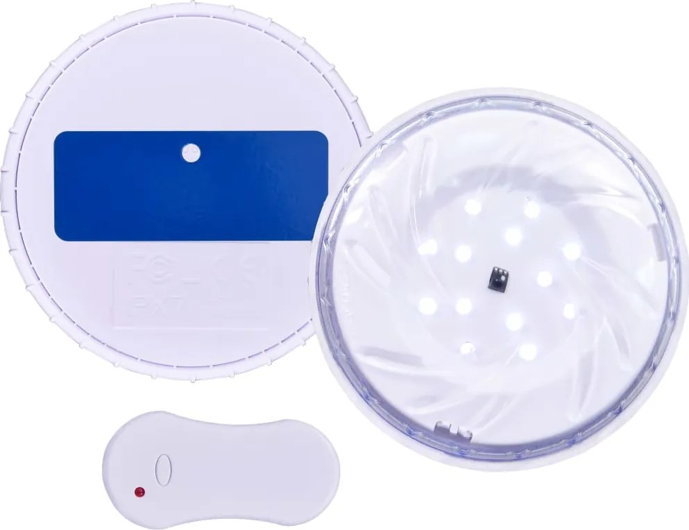 vidaXL Lampă LED plutitoare de piscină, cu telecomandă, alb