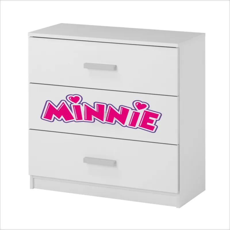 Comoda 3 sertare Minnie Mouse