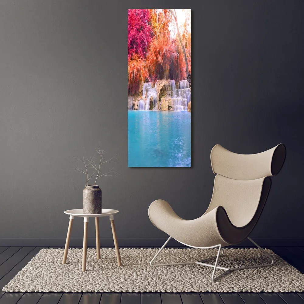 Tablou canvas Cascada din pădure